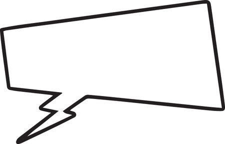 Hand Drawn Comic Speech Bubble â Vector Doodle Style Talk, Thought &amp; Chat Balloonsのイラスト素材