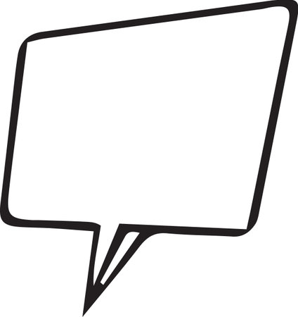 Hand Drawn Comic Speech Bubble â Vector Doodle Style Talk, Thought &amp; Chat Balloonsのイラスト素材