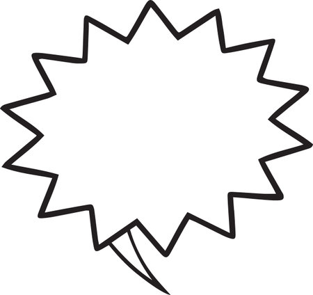 Hand Drawn Comic Speech Bubble â Vector Doodle Style Talk, Thought &amp; Chat Balloonsのイラスト素材