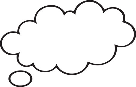 Hand Drawn Comic Speech Bubble â Vector Doodle Style Talk, Thought &amp; Chat Balloonsのイラスト素材