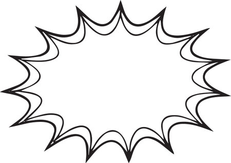 Hand Drawn Comic Speech Bubble â Vector Doodle Style Talk, Thought &amp; Chat Balloonsのイラスト素材