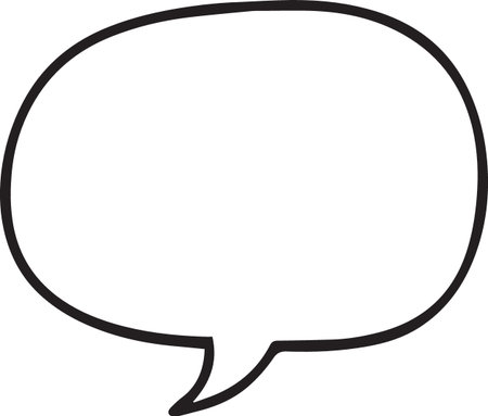 Hand Drawn Comic Speech Bubble â Vector Doodle Style Talk, Thought &amp; Chat Balloonsのイラスト素材