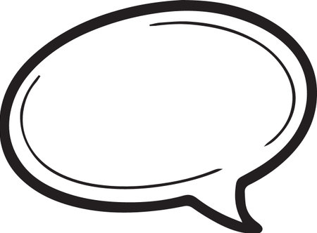 Hand Drawn Comic Speech Bubble â Vector Doodle Style Talk, Thought &amp; Chat Balloonsのイラスト素材