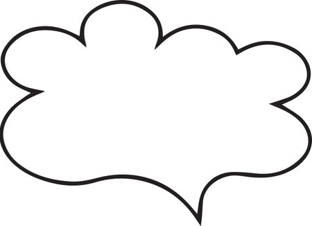 Hand Drawn Comic Speech Bubble â Vector Doodle Style Talk, Thought &amp; Chat Balloonsのイラスト素材