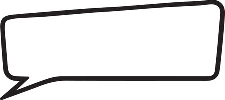 Hand Drawn Comic Speech Bubble â Vector Doodle Style Talk, Thought &amp; Chat Balloonsのイラスト素材