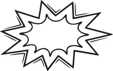 Comic bubble icon isolated on the white background. Vector illustration.のイラスト素材