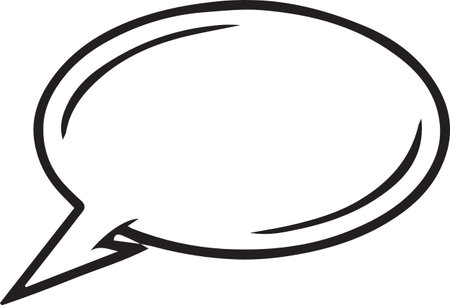 Hand Drawn Comic Speech Bubble â Vector Doodle Style Talk, Thought &amp; Chat Balloonsのイラスト素材