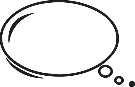 Hand Drawn Comic Speech Bubble â Vector Doodle Style Talk, Thought &amp; Chat Balloonsのイラスト素材