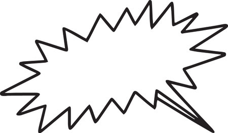 Hand Drawn Comic Speech Bubble â Vector Doodle Style Talk, Thought &amp; Chat Balloonsのイラスト素材