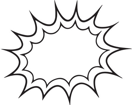 Comic speech bubble. Vector illustration isolated on a white background.のイラスト素材