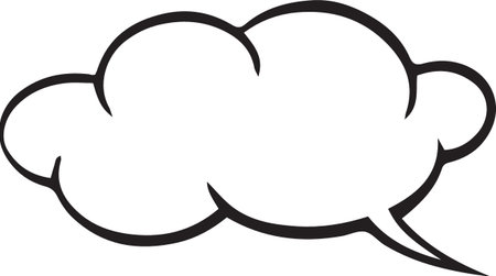 Hand Drawn Comic Speech Bubble â Vector Doodle Style Talk, Thought &amp; Chat Balloonsのイラスト素材