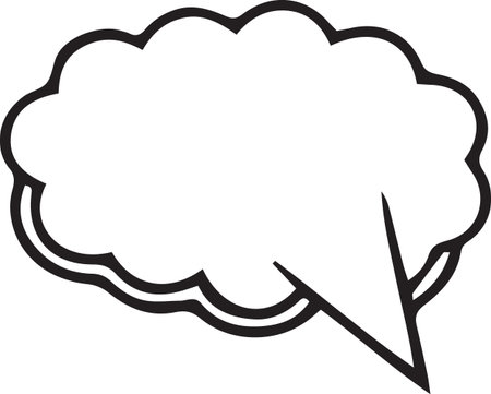 Hand Drawn Comic Speech Bubble â Vector Doodle Style Talk, Thought &amp; Chat Balloonsのイラスト素材