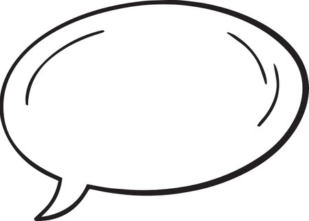 Hand Drawn Comic Speech Bubble â Vector Doodle Style Talk, Thought &amp; Chat Balloonsのイラスト素材