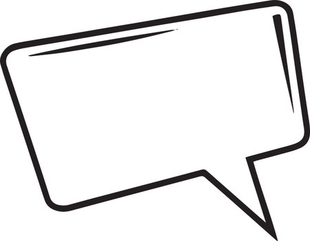 Hand Drawn Comic Speech Bubble â Vector Doodle Style Talk, Thought &amp; Chat Balloonsのイラスト素材