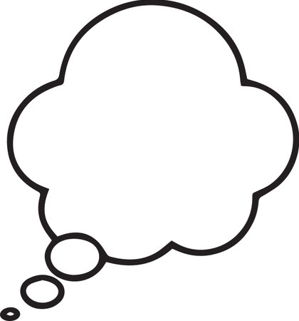 Hand Drawn Comic Speech Bubble â Vector Doodle Style Talk, Thought &amp; Chat Balloonsのイラスト素材