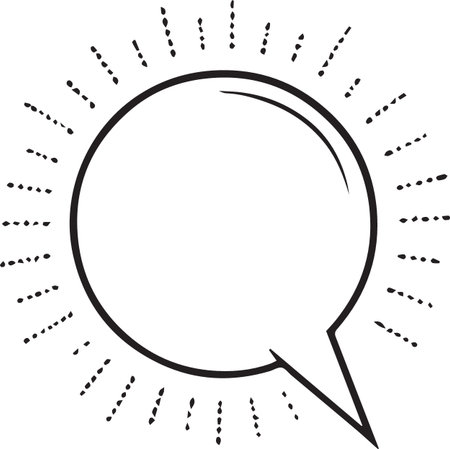 Hand Drawn Comic Speech Bubble â Vector Doodle Style Talk, Thought &amp; Chat Balloonsのイラスト素材