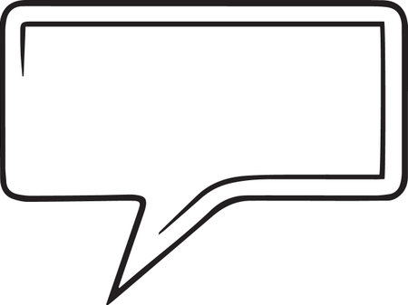 Hand Drawn Comic Speech Bubble â Vector Doodle Style Talk, Thought &amp; Chat Balloonsのイラスト素材