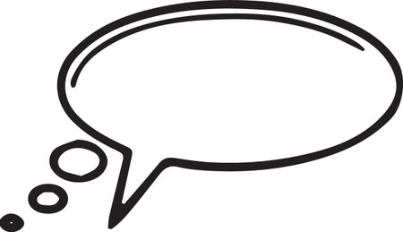 Hand Drawn Comic Speech Bubble â Vector Doodle Style Talk, Thought &amp; Chat Balloonsのイラスト素材