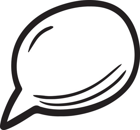 Hand Drawn Comic Speech Bubble â Vector Doodle Style Talk, Thought &amp; Chat Balloonsのイラスト素材