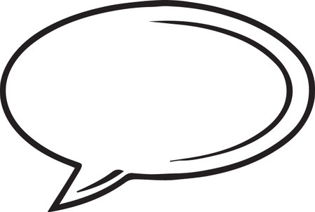 Hand Drawn Comic Speech Bubble â Vector Doodle Style Talk, Thought &amp; Chat Balloonsのイラスト素材