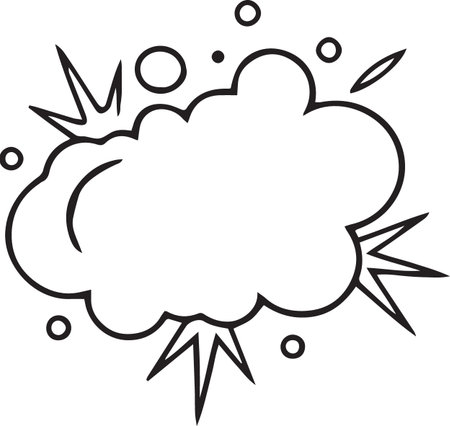 Hand Drawn Comic Speech Bubble â Vector Doodle Style Talk, Thought &amp; Chat Balloonsのイラスト素材