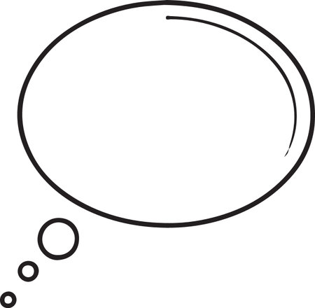 Hand Drawn Comic Speech Bubble â Vector Doodle Style Talk, Thought &amp; Chat Balloonsのイラスト素材