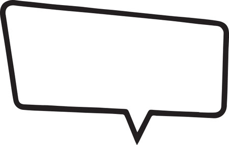 Hand Drawn Comic Speech Bubble â Vector Doodle Style Talk, Thought &amp; Chat Balloonsのイラスト素材