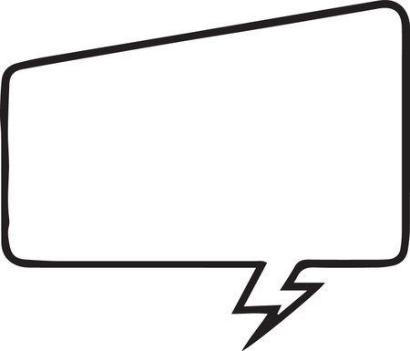 Hand Drawn Comic Speech Bubble â Vector Doodle Style Talk, Thought &amp; Chat Balloonsのイラスト素材