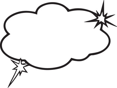 Hand Drawn Comic Speech Bubble â Vector Doodle Style Talk, Thought &amp; Chat Balloonsのイラスト素材