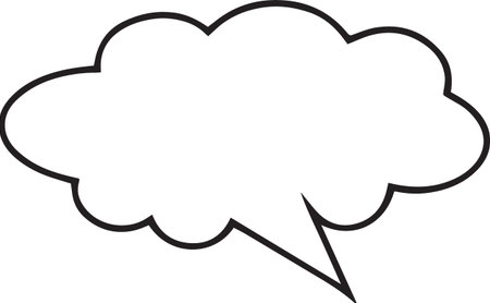 Speech bubble icon isolated on white background. Vector Illustration.のイラスト素材