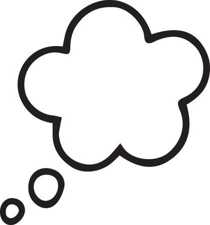 Hand Drawn Comic Speech Bubble â Vector Doodle Style Talk, Thought &amp; Chat Balloonsのイラスト素材