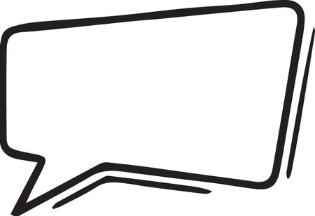 Hand Drawn Comic Speech Bubble â Vector Doodle Style Talk, Thought &amp; Chat Balloonsのイラスト素材