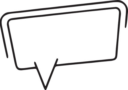 Hand Drawn Comic Speech Bubble â Vector Doodle Style Talk, Thought &amp; Chat Balloonsのイラスト素材