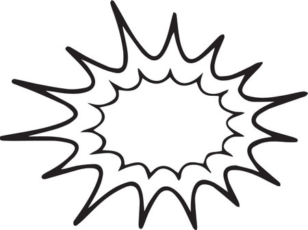 Hand Drawn Comic Speech Bubble â Vector Doodle Style Talk, Thought &amp; Chat Balloonsのイラスト素材