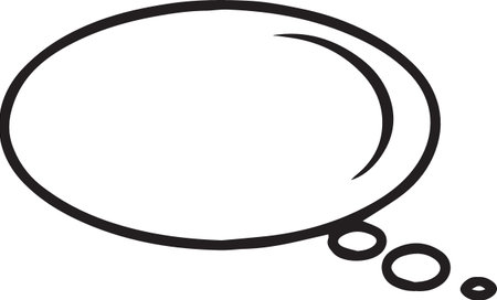 Hand Drawn Comic Speech Bubble â Vector Doodle Style Talk, Thought &amp; Chat Balloonsのイラスト素材