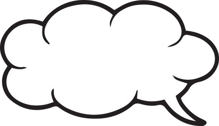 Hand Drawn Comic Speech Bubble â Vector Doodle Style Talk, Thought &amp; Chat Balloonsのイラスト素材