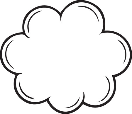 Hand Drawn Comic Speech Bubble â Vector Doodle Style Talk, Thought &amp; Chat Balloonsのイラスト素材