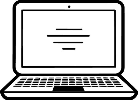 Laptop icon isolated on white background. Vector Illustration. Eps 10のイラスト素材