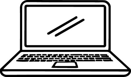 Laptop icon isolated on white background. Vector Illustration. Eps 10のイラスト素材