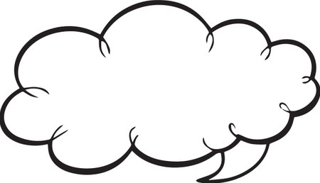 Hand Drawn Comic Speech Bubble â Vector Doodle Style Talk, Thought &amp; Chat Balloonsのイラスト素材