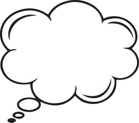 Hand Drawn Comic Speech Bubble â Vector Doodle Style Talk, Thought &amp; Chat Balloonsのイラスト素材