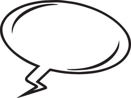 Hand Drawn Comic Speech Bubble â Vector Doodle Style Talk, Thought &amp; Chat Balloonsのイラスト素材