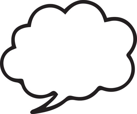 Hand Drawn Comic Speech Bubble â Vector Doodle Style Talk, Thought &amp; Chat Balloonsのイラスト素材