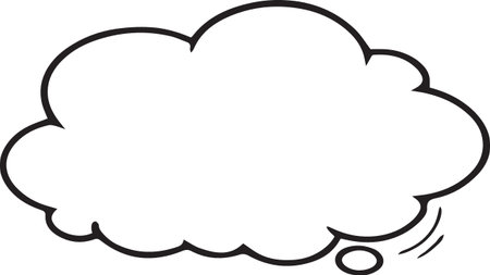 Hand Drawn Comic Speech Bubble â Vector Doodle Style Talk, Thought &amp; Chat Balloonsのイラスト素材