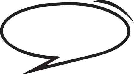 Hand Drawn Comic Speech Bubble â Vector Doodle Style Talk, Thought &amp; Chat Balloonsのイラスト素材