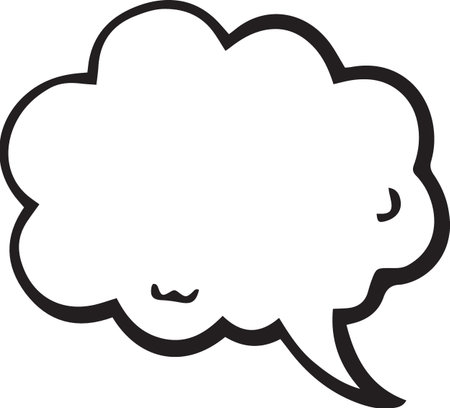 Hand Drawn Comic Speech Bubble â Vector Doodle Style Talk, Thought &amp; Chat Balloonsのイラスト素材