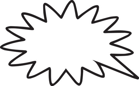 Black line Speech bubble icon isolated on white background. Message icon. Communication or comment chat symbol. Vector Illustrationのイラスト素材