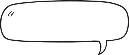 Hand Drawn Comic Speech Bubble â Vector Doodle Style Talk, Thought &amp; Chat Balloonsのイラスト素材