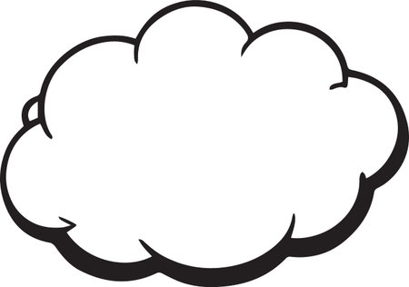 Hand Drawn Comic Speech Bubble â Vector Doodle Style Talk, Thought &amp; Chat Balloonsのイラスト素材