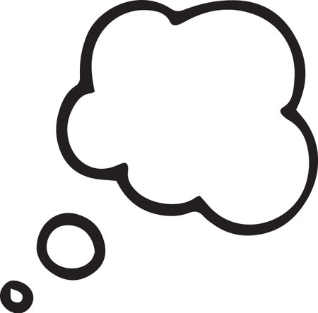 Hand Drawn Comic Speech Bubble â Vector Doodle Style Talk, Thought &amp; Chat Balloonsのイラスト素材